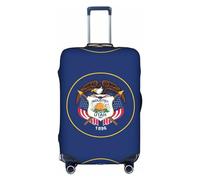 HDSKFNS Utah Flag Print Suitcase Covers For Luggage Suitcase Cover Travel Luggage Cover Fits 18-32 Inch Suitcases, White, M