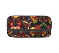 HDSKFNS Variety Fresh Fruits Print Pencil Case-Pencil Bag Artists' Pens,Pencils Marker Box Large Capacity Perfect Work Travel