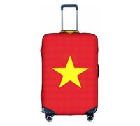 HDSKFNS Vietnamese Flag Print Suitcase Covers For Luggage Suitcase Cover Travel Luggage Cover Fits 18-32 Inch Suitcases, White, S