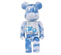 HDSLURIO 400% Bearbrick The Blue Sky And White Clouds Violent Bear Doll Model Desktop Ornament 28cm/11in