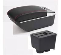HDSNWG Car Armrest Box 2002-2009 Retrofit Parts Storage Box Car Interior Accessories For Polo 9N 3(D black line 7USB)