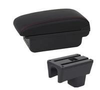 HDSNWG Car Armrest Box Car Accessories Interior Details Storage Box Retrofit Parts For Swift 2005-2024(B1 red line 3USB)
