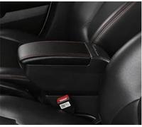 HDSNWG Car Armrest Special Storage Box Modification Parts For Polo Mk4 For Vivo 2002 2003 2004 2005 2006 2007 2008 2009(F Black Red No USB)