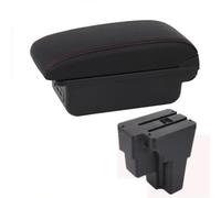 HDSNWG Car Armrest Special Storage Box Modification Parts For STONIC For Rio Lx For Cerato 2015-2024(B1 red line 3USB)