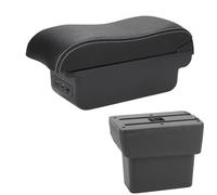HDSNWG Car Armrest Special Storage Box Modified Parts For Note For E-Power 2016 2017 2018 2019 2020 2021 2022(B3 Black white 3USB)