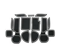 HDSNWG Car Door Groove Mat For Suzuki SX4 S-Cross 2014-2018 Gate Slot Mat Rubber Anti-Slip Mat Cushion(Bianco)