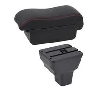 HDSNWG Car Interior Accessories Center Console Storage Box Multifunctional Armrest Storage Box For Kicks 2016-2024(A1 red line No USB)