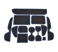 HDSNWG Door Groove Mat Anti Slip Rubber Gate Slot Pad Car Nterior Car-styling Accessories For Toyota RAV4 XA50 RAV 4 2019 2020 Cushion(Blue-RHD)