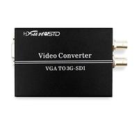 HDSUNWSTD 1 Port VGA to 2 Ports SDI (SD-SDI/HD-SDI/3G-SDI) Audio Converter for Broadcast Room, Non-Linear Editing, CCTV Security