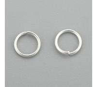 HDSupplies 100 Pieces - 304 Silver Tone Stainless Steel Jump Rings - 5mm - 22 Gauge (0.6mm Thickness)