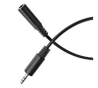 HDSupply Auxiliar extension cable, 2.5 m audio jack extension cable, 3 patillas y 3.5 mm, audio cable for auriculares, barra de sonido, TV, tick, radio,