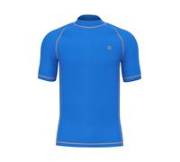 HDTIYUYP Mens Short-Sleeve Rash Guards - Adults UV Production Breathable Active Beach Sports Swim Tee Male Quickdrying Surfing Shirt Water Sport Wet Top Royal 4XL