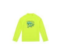 HDTIYUYP Rash Vest Kids Long-Sleeve - Boys Girls UV Sun Produtction Rashguards Swim Tshirts UPF Surfing Top Repreve® Recycle Beach Water Top with Thumbhole Neon Yellow 9/10yrs