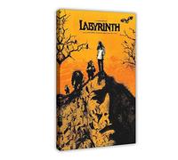 HDTS Classic Movie Labyrinth Poster Canvas Poster Bedroom Decor Sports Landscape Office Room Decor Gift Frame: 12x18inch(30x45cm)