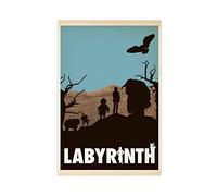 HDTS Classic Movie Labyrinth Vintage Poster Canvas Poster Bedroom Decor Sports Landscape Office Room Decor Gift Unframe: 12x18inch(30x45cm)