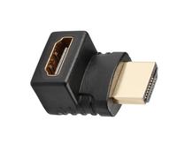 HDTV-compatible Angled Connectors Male And Female Flexible Orientation Fast Speed 4K Video Auditory Transmission Space Saving Hdtv-compatible Angled Adapter For TVs