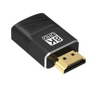 HDTV Compatible to Dual Display Adapter 8K60Hz Hearing Video Converter Reliable Connection HDTV Compatible Splitter