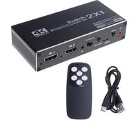 HDTV Sound Extractor 2x1 with ARCs Function and 3 Modes for Intelligent TVs and Projectors Hdrs Hdtv Switching