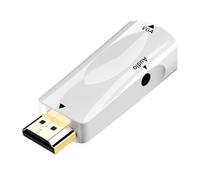 HDTV To VGA Converter 1080p Resolution HDTV To VGA Adapter With 3.5mm Output For Laptops Desktops Projectors HDMIs Adapter