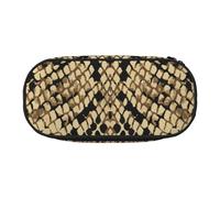 HDTVTV Animal Snake Skin Art Pencil Pouch Pen Case Portable Pencil Bag with Zipper Cosmetic Pouch Bag