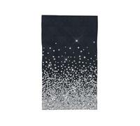 HDTVTV Black Silver Glitter Diamond Sparkly，Durable Face Wash Cloth Hand Towels Travel Face Towel 40 X 70 cm