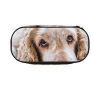 HDTVTV Cocker Spaniel Brown Spaniel Sad Dogs Dogs Pets Pencil Pouch Pen Case Portable Pencil Bag with Zipper Cosmetic Pouch Bag