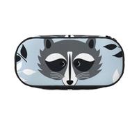 HDTVTV Cute Raccoon Pattern Pencil Pouch Pen Case Portable Pencil Bag with Zipper Cosmetic Pouch Bag
