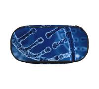HDTVTV DNA Chain Photo Printed Pencil Pouch Pen Case Portable Pencil Bag with Zipper Cosmetic Pouch Bag