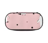 HDTVTV Penguins Stars Sea Bird Pencil Pouch Pen Case Portable Pencil Bag with Zipper Cosmetic Pouch Bag