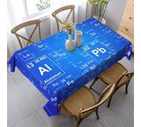 HDTVTV Rectangular Tablecloth, Washable, Suitable For Birthday Parties And Coffee Table Decoration, 35 X 55 Inches.Science Teacher Funny Elements Periodic Table