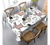 HDTVTV Rectangular Tablecloth, Washable, Suitable For Birthday Parties And Coffee Table Decoration, 35 X 55 Inches.Cute Animals Dogs Puppy