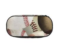 HDTVTV Sports Baseball Pencil Pouch Pen Case Portable Pencil Bag with Zipper Cosmetic Pouch Bag