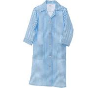 HDUK Ladies ¾ Length Sleeve Check Home/Work Overall Tabard Apron/Available in 6 Colours and in UK Sizes 8-10 up to 24-26 (UK 28/30 (XXXOS), Turquoise)