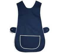HDUK Ladies/Womens Plain Colour Tabards with White Piping/Sizes 8-10 up to 28-30 (WX (UK 12-14), Navy Blue)