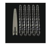 HDUNGM 4/6/8 Inch Chains and Guide Bar Mini Steel Chains Electric Saw Blade Electric Power Tool Saw Accessory Replacement Wood Cutting