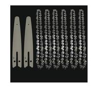 HDUNGM 4/6/8 Inch Chains and Guide Bar Mini Steel Chains Electric Saw Blade Electric Power Tool Saw Accessory Replacement Wood Cutting