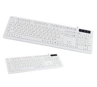 HDWR typerCLAW-PC110W White Mechanical Keyboard, USB 3.0, Windows-Compatible, Numeric Keypad, Plug&Play, Function Keys, Full-Size
