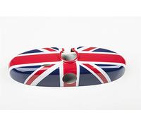 HDX Inner Rearview Room Mirror Cover Trim Cap ABS for Mini Cooper R55 Clubman R56 Hatchback R57 Covertible R58 Coupe R60 Countryman R61 Paceman (Union Jack Blue)