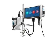 HDXAEW 12.7/25.4mm Online Inkjet Printer Multiple Languages Coding Machine For Label QR Bar Batch Code Date Number Logo for Multi-Surface(25.4mm-Without ink)