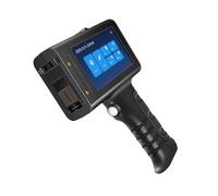 HDXAEW 12.7mm Portable Handheld Inkjet Printer for Batch Number Barcode QR Code Logo Textile Hand Printer Label Coding Machine on Any Surfaces(Printer with 1 Black)