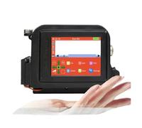 HDXAEW 30 Languages 12.7/25.4mm Mini Printer Portable Printer QR Bar Code Date Logo Expiry Date Handheld Inkjet Printer on Any Surfaces(With 2 inks-25.4mm-B)