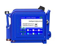 HDXAEW Portable Mini Inkjet Printer Production Date QR Code Pattern Label Printing Machine Plastic Bottle Metal Glass Does Not Fade on Any Surfaces(1 Printer-4 HD ink)