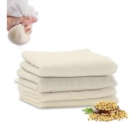 HDXH 4 PCS Cheese Cloths for Straining,Reusable and Washable Cheese Cloths for Straining,muslin cloths for cooking,Precut 50X50cm,100% Unbleached Pure for Straining Butter,Nut Milk