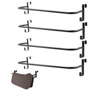 HDYEGY 4 Pcs Blanket Rack with Adhesive Rack, Portable Blanket Bar for Hanging Horse Blankets Pads Saddle Blankets, 86cm
