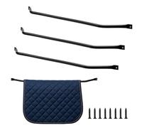 HDYEGY 4Pcs Blanket Bar,Wall Mounted Horse Blanket Rack for Hanging Blanket,33.8"