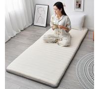 Hdylianx Japanese Floor Mattress Roll Up Tatami Mat Sleeping Pad,Portable Mattress Foldable Nap Mattress Folding Mat For Home Camping Couch and Student Dormitories 92x190CM([White)