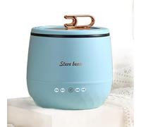 Hdylianx Japanese Mini Electric Rice Cooker with Steamer Basket for 1-3 People,1.8L Auto Keep Warms colored food grades non -stick internal pot food for Cooking Rice, Porridge, and Soup (Sky Blue)