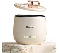 Hdylianx Japanese Mini Electric Rice Cooker with Steamer Basket for 1-3 People,1.8L Auto Keep Warms colored food grades non -stick internal pot food for Cooking Rice, Porridge, and Soup (Cream Color)