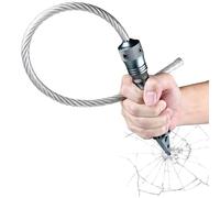 Hdynasty Multifunctional Multifunctional Steel Wire Whisk, Portable Self-Defense Tactical Whisk for Running, Fitness and Bodybuilding