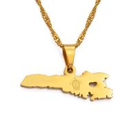 Hdyrpex Italian Island Of Lampedusa Map Pendant Necklaces For Women Men Stainless Steel Pendant Necklace